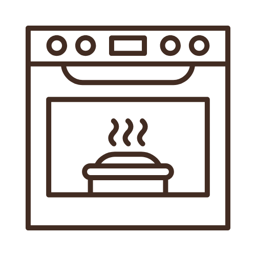 Cooking time in oven